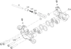 AVID Ersatzteile Code 5 / Code 7 / Code (2008-2010) Bremssattel