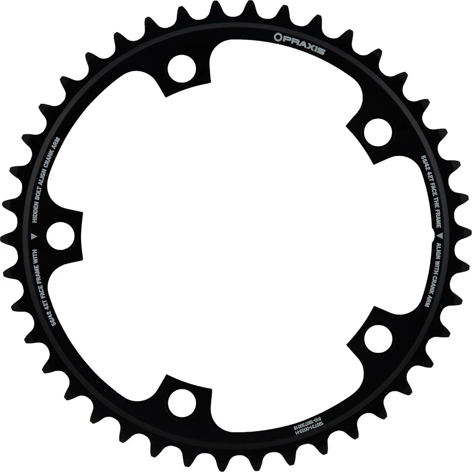 Praxis Works Time Trial Kettenblatt-Set, 5-Arm, 130 Mm Lochkreis 3 Praxis Works Time Trial Kettenblatt-Set, 5-Arm, 130 Mm Lochkreis – Bild 3