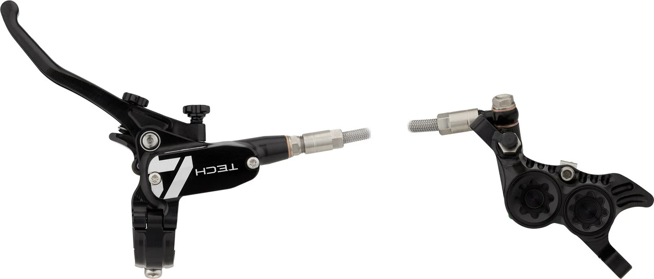 HOPE Tech 4 V4 V+h Set Scheibenbremse Mit Stahlflexleitung 2 HOPE Tech 4 V4 V+h Set Scheibenbremse Mit Stahlflexleitung – Bild 2