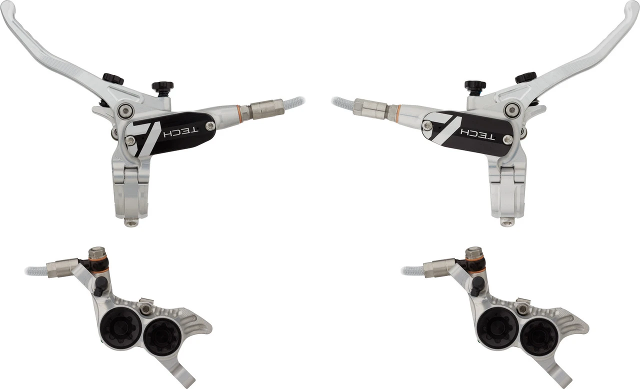 HOPE Tech 4 V4 V+h Set Scheibenbremse Mit Stahlflexleitung 14 HOPE Tech 4 V4 V+h Set Scheibenbremse Mit Stahlflexleitung – Bild 14