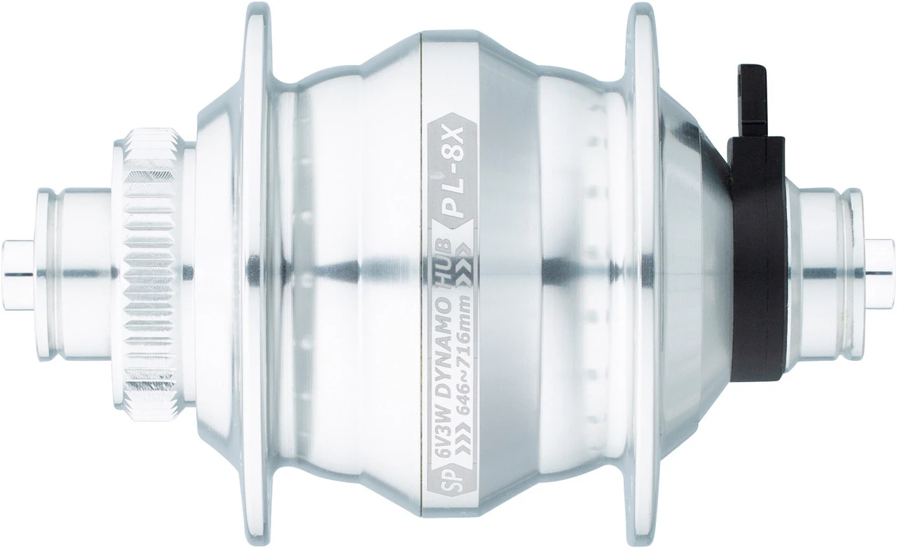 Nabendynamo PL-8X QR15 Disc Center Lock 1 Nabendynamo PL-8X QR15 Disc Center Lock